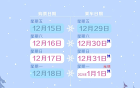元旦假期首日火車票今天開搶，第三方平臺預(yù)約訂單量增近2倍縮略圖