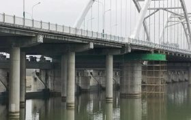 漢江城市橋閘現(xiàn)定于1月28日晚開閘放水，29日晚落閘蓄水縮略圖